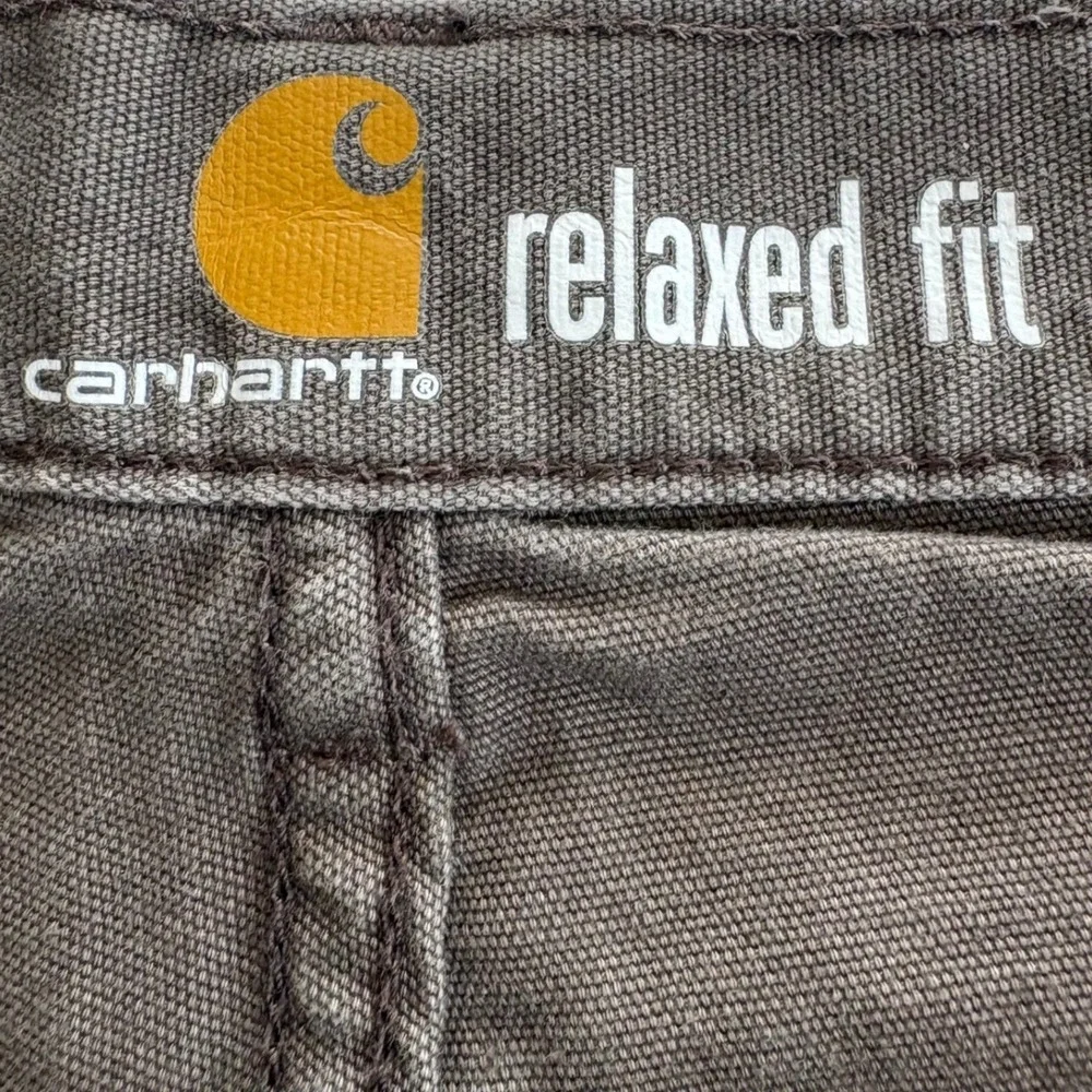 Carhartt 102517 Relaxed Fit Canvas Pants Dark Coffee Brown 34x30 Skater Gorpcore